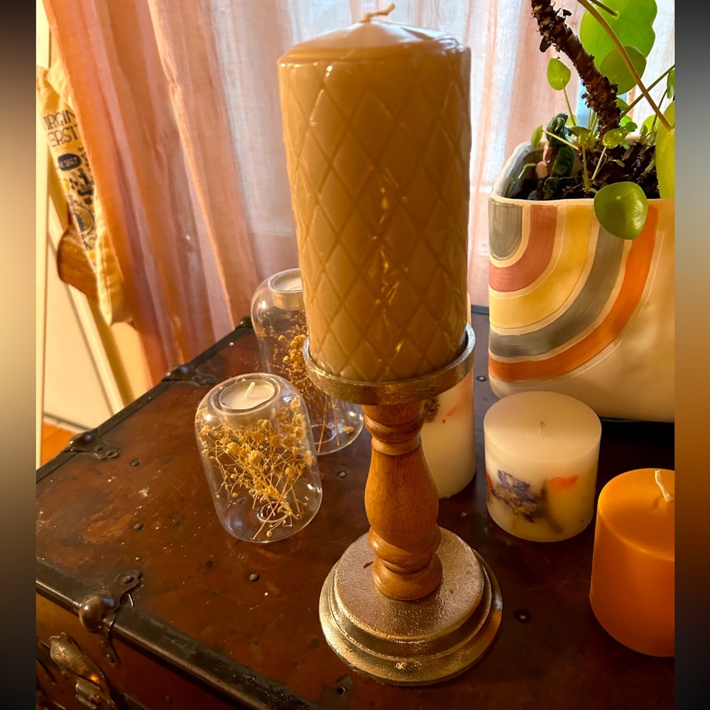Pillar Candle and Candle Stick